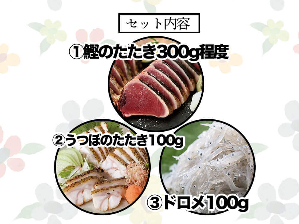 【おうち時間応援】鰹のたたき+土佐珍味セット【カツオ】
