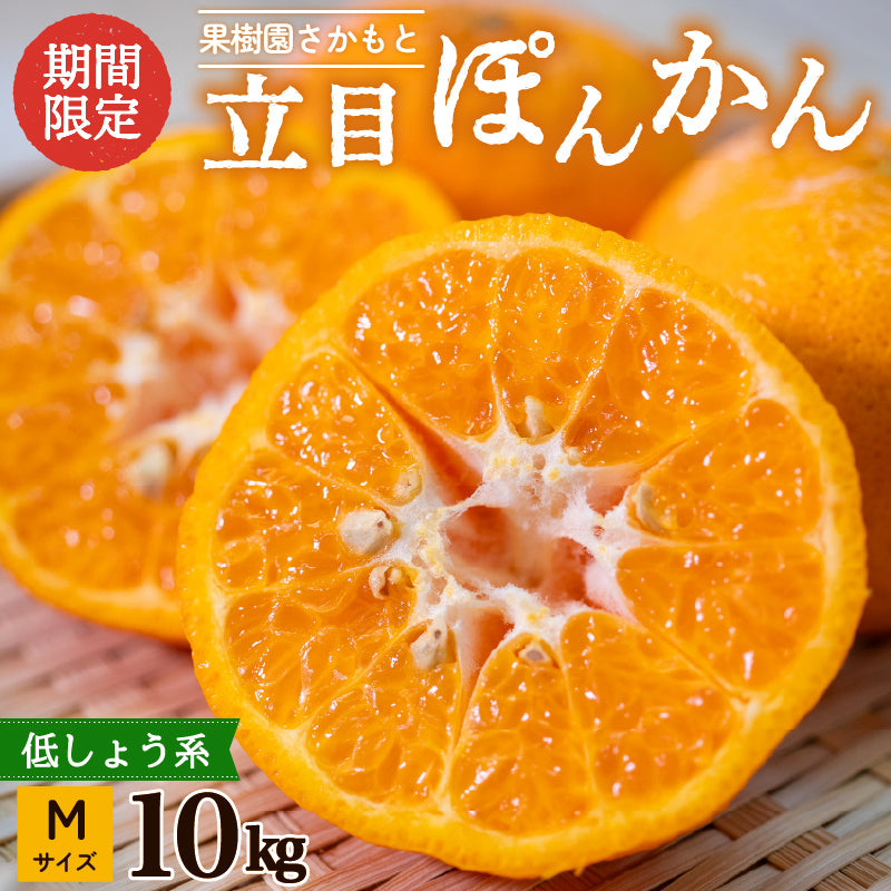 【贈答用】立目ぽんかん 5kg / 10kg【1月上旬〜中旬より出荷】【果樹園さかもと】【柑橘】