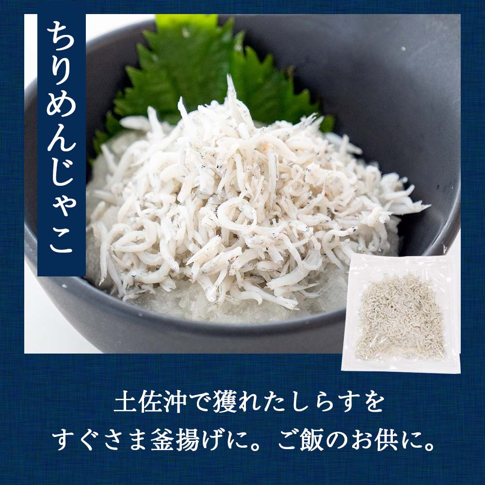 魚屋厳選!土佐の干物Aセット【アジ・メヒカリ・うるめ・シイラ・ちりめん】