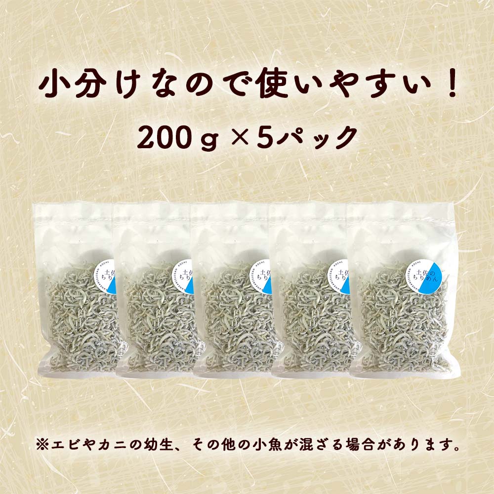 ふわっふわ!土佐の釜揚げしらす 200g x 5パック