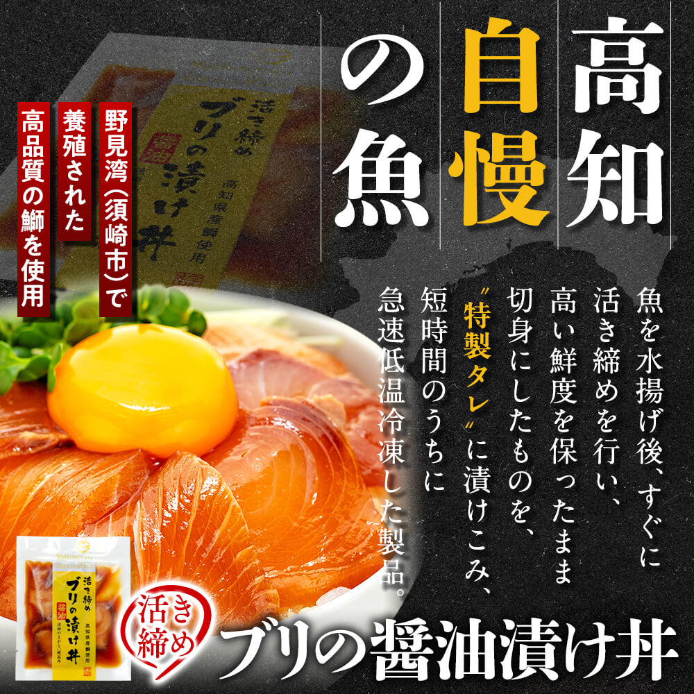 こだわり!高知のお魚 漬け丼5種セット【ブリ】【カンパチ】