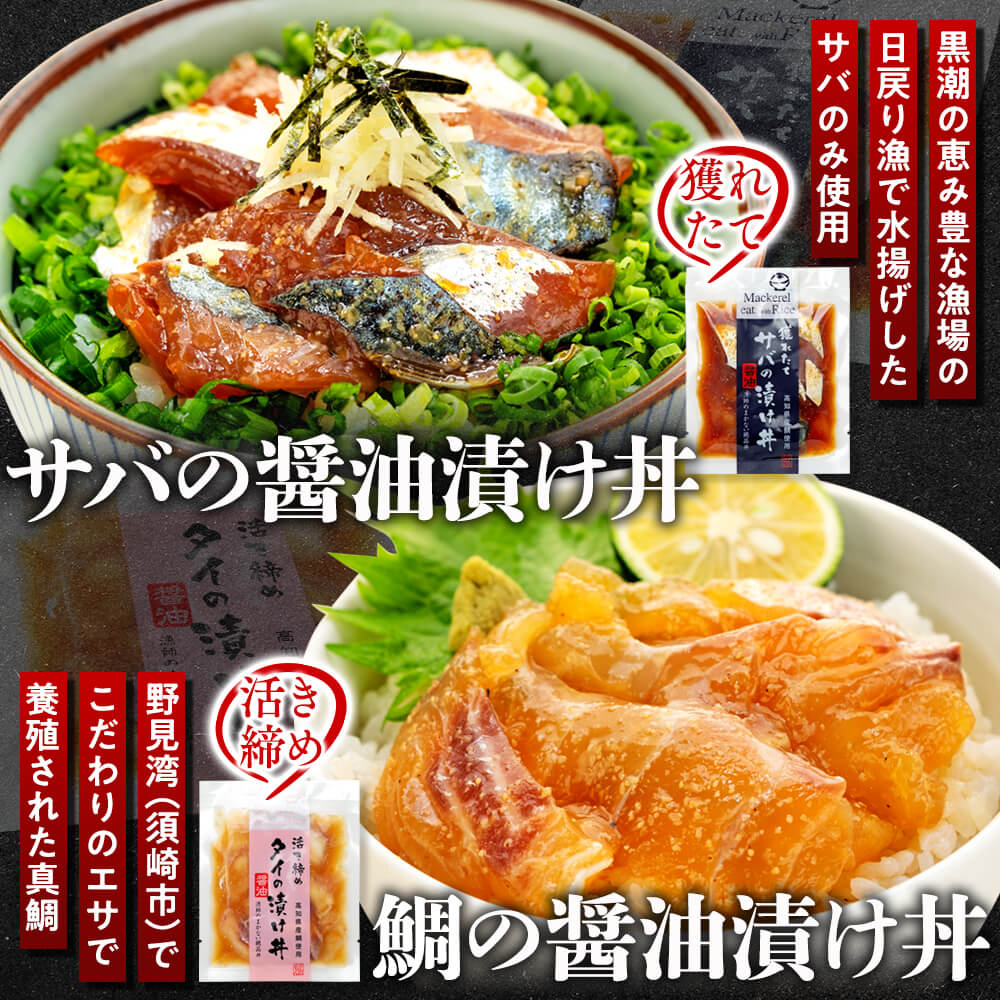 こだわり!高知のお魚 漬け丼5種セット【ブリ】【カンパチ】