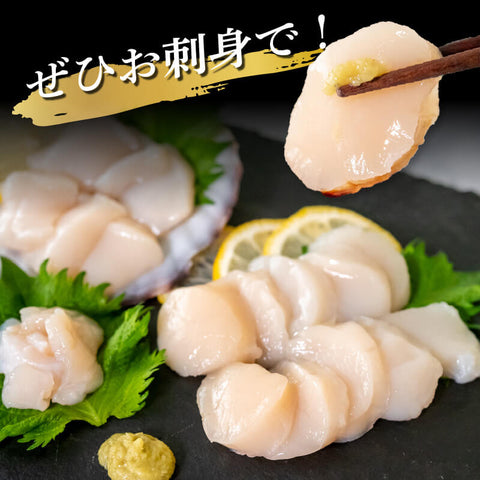 北海道・噴火湾産 北の森町 殻付き生ホタテ 3年貝 無選別品 約2.5kg