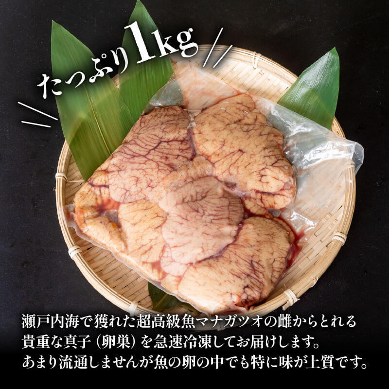 瀬戸内海産・マナガツオの真子 約1kg