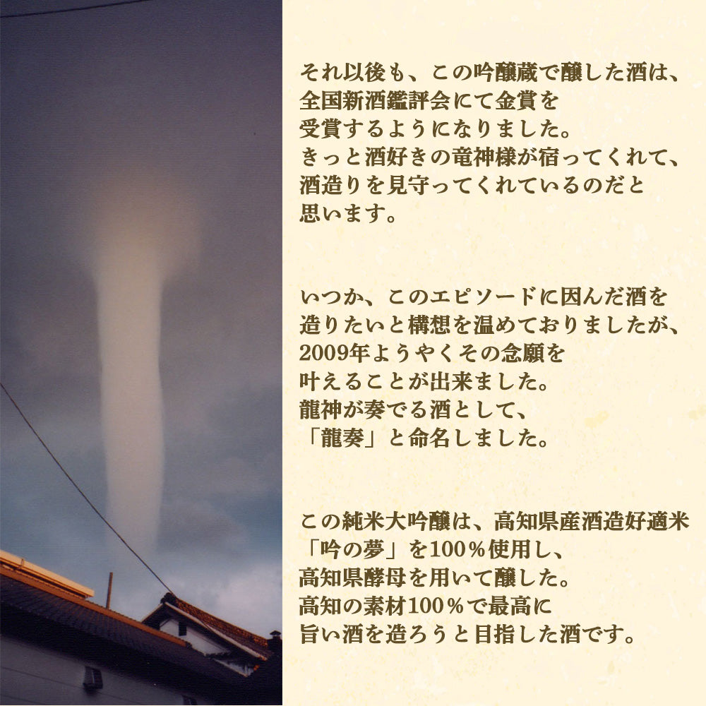 【酒類】豊能梅 純米大吟醸「龍奏」