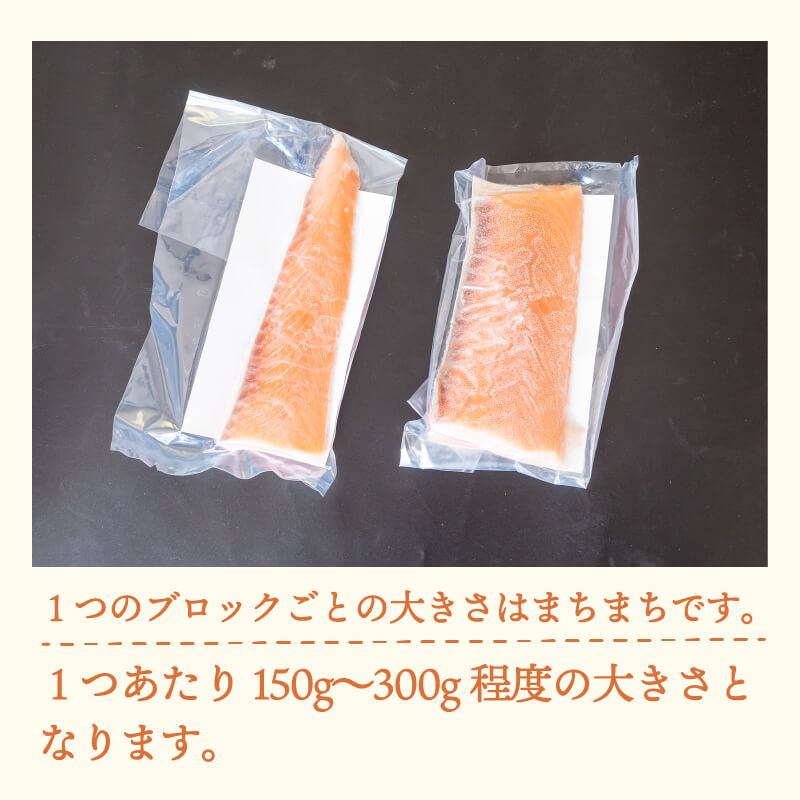 ノルウェー産アトランティックサーモン お刺身用ブロック 計1kg
