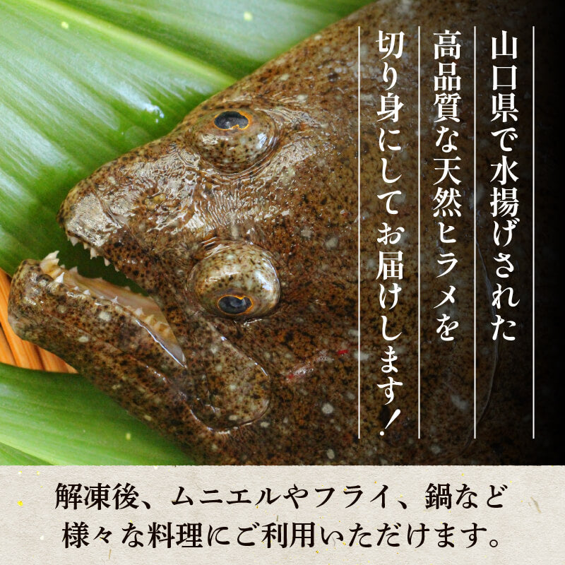 山口県産 天然ヒラメ 切り身(加熱用) 400g