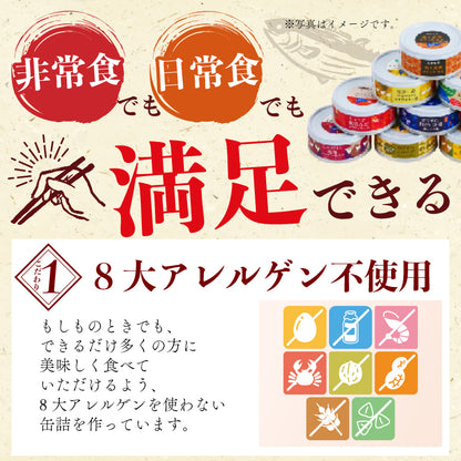 【防災・缶詰セット】わが家の備えをおいしくしのぐ2DAYSグルメセット 8大アレルゲン不使用 【備蓄】