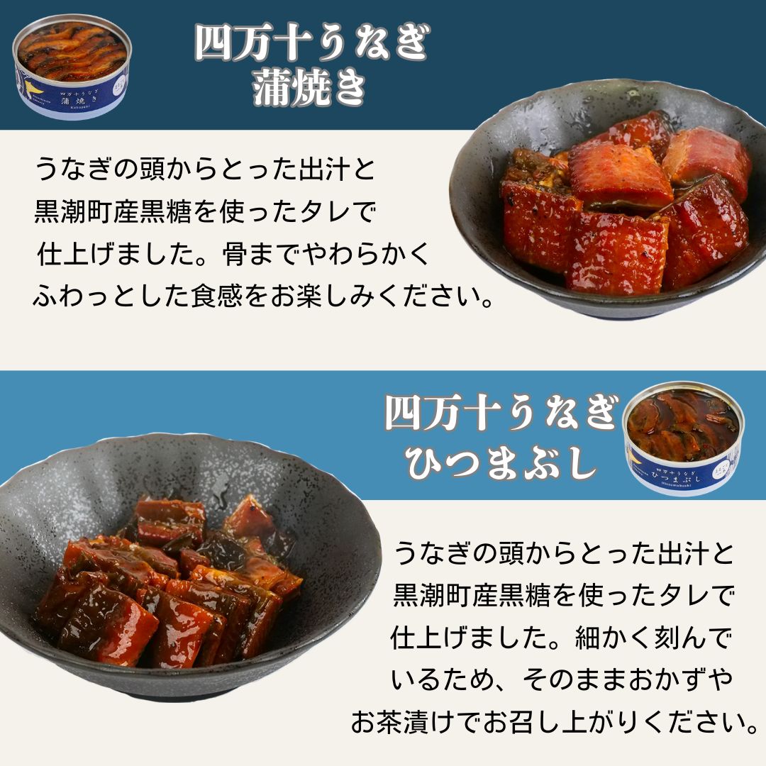【缶詰】国産 四万十うなぎ2缶セット 8大アレルゲン不使用 【防災】【備蓄】