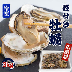 【冷凍】本場広島の殻付き牡蠣 3kg 5kg 10kg 選べる容量