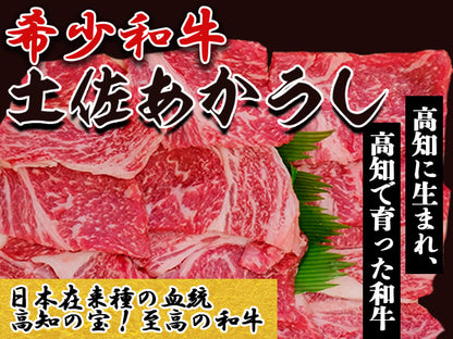 【希少和牛・土佐あかうし】焼肉用 ロース300g・カルビ300g