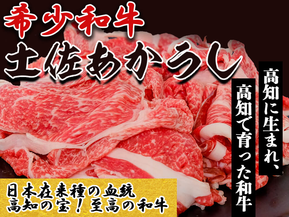 【希少和牛・土佐あかうし】お得なコマ肉 600g