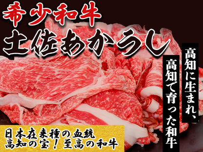 【希少和牛・土佐あかうし】お得なコマ肉 600g