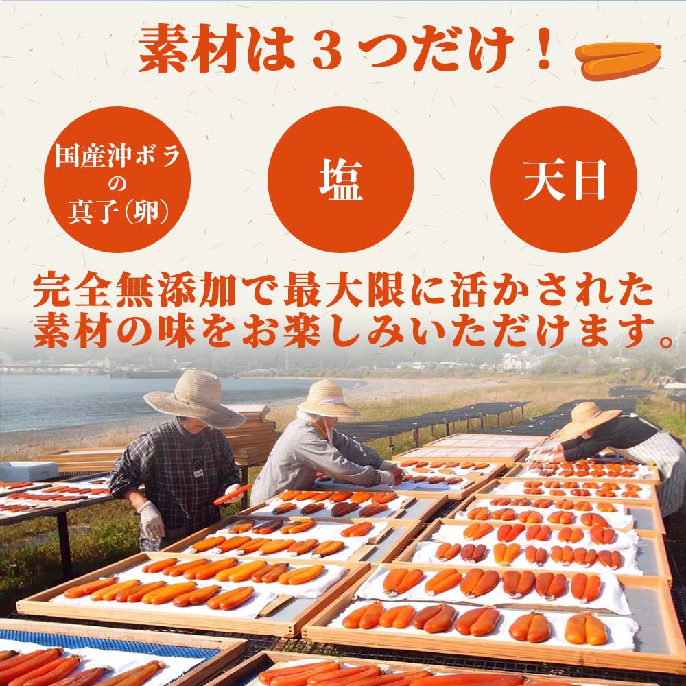【高級珍味】宮進商店謹製 本からすみ 100g以上