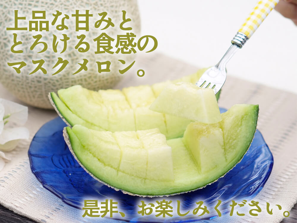 ハ*チ様 高知産　温室マスクメロン　 6個入り　約９，０Kg　A品 マスクメロン 高知産 5〜6玉入約 8〜9kg 高級温室 ご家庭