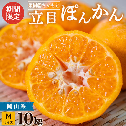【贈答用】立目ぽんかん  5kg / 10kg【1月上旬〜中旬より出荷】【果樹園さかもと】【柑橘】