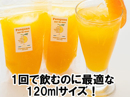 【農薬・防腐剤不使用】無添加有機ポンカンジュース120mlパック×15袋