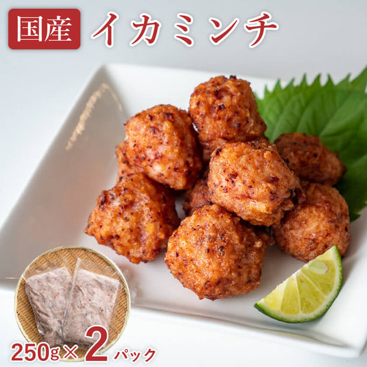 【通常価格より20%OFF】国産イカミンチ 250g × 2パック