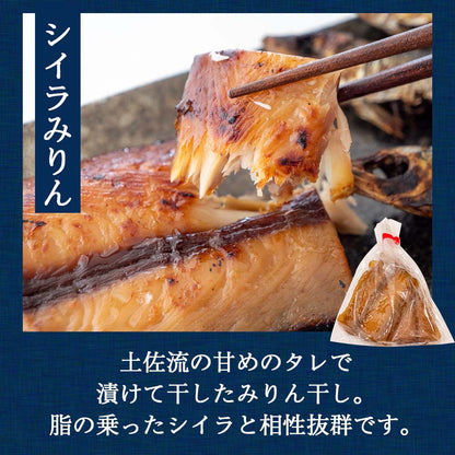 魚屋厳選！土佐の干物Aセット【アジ・メヒカリ・うるめ・シイラ・ちりめん】
