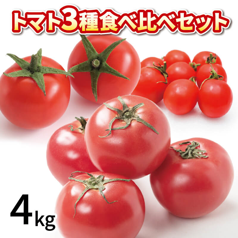 キヨミ　海の見える丘のトマト8Kg 長崎県産 徳島県・阿波市産 トマト3種食べ比べセット 4kg【MKファーム