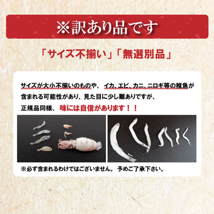 【訳あり】 高知県須崎市産 釜揚げしらす  2kg （200g x 10パック）