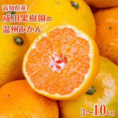 【なるた果樹園】高知県産 温州みかん【3kg～10kgまで選択可】