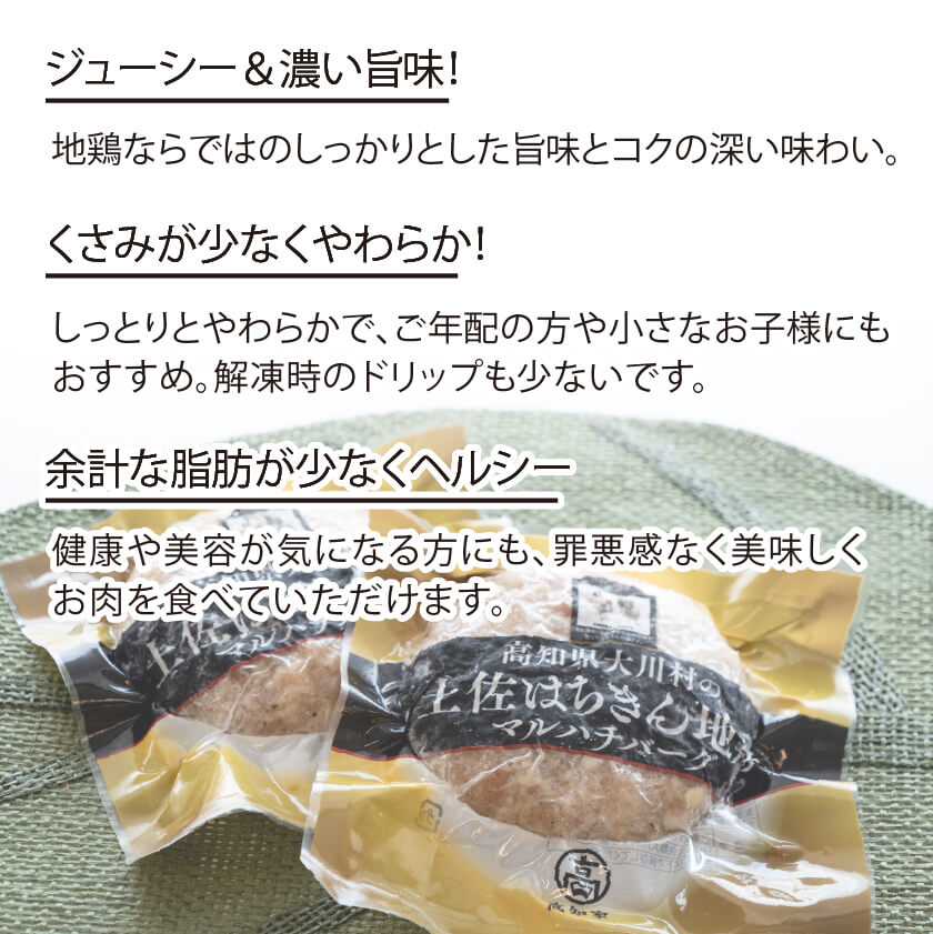 土佐はちきん地鶏ハンバーグセット 【お届け日指定不可】