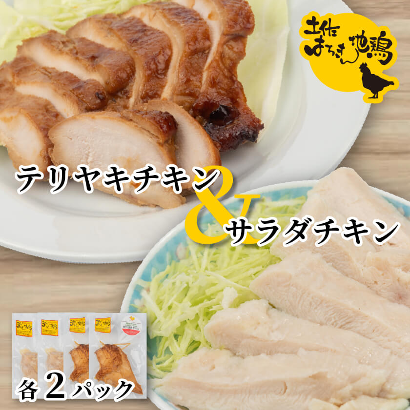 土佐はちきん地鶏サラダチキンとテリヤキチキンセット【お届け日指定不可】