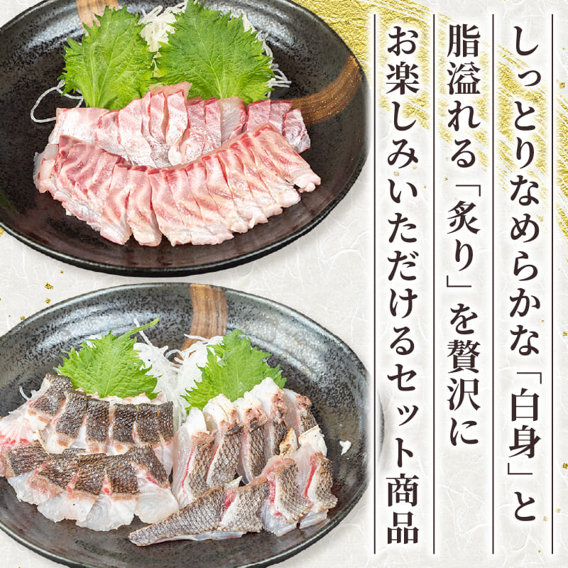 【食べ比べセット】イサキ 皮なし＆皮付き炙り お刺身用柵 1セット～3セット【高知県 須崎市産】【鮮魚】【養殖】